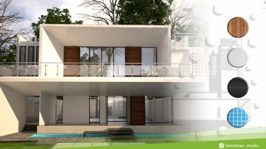طراحی نما و دکوراسیون داخلی ویلای کردان 2 طراحی نما و دکوراسیون داخلی ویلای کردان 2