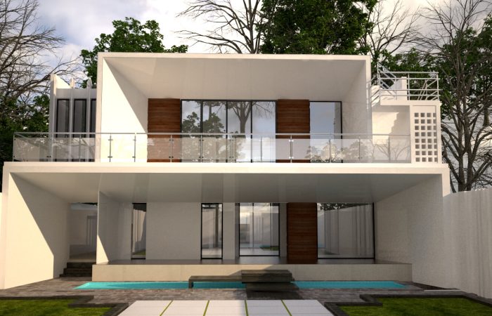 طراحی نما و دکوراسیون داخلی ویلای کردان 2