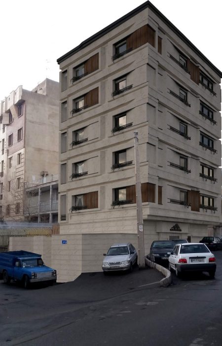طراحی نمای مجتمع مسکونی علی آباد