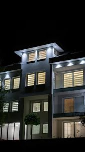 نورپردازی نمای ساختمان ساده