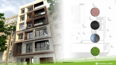طراحی نما مجتمع مسکونی عابدی طراحی نما مجتمع مسکونی عابدی