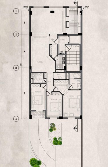 طراحی نما مجتمع مسکونی عابدی