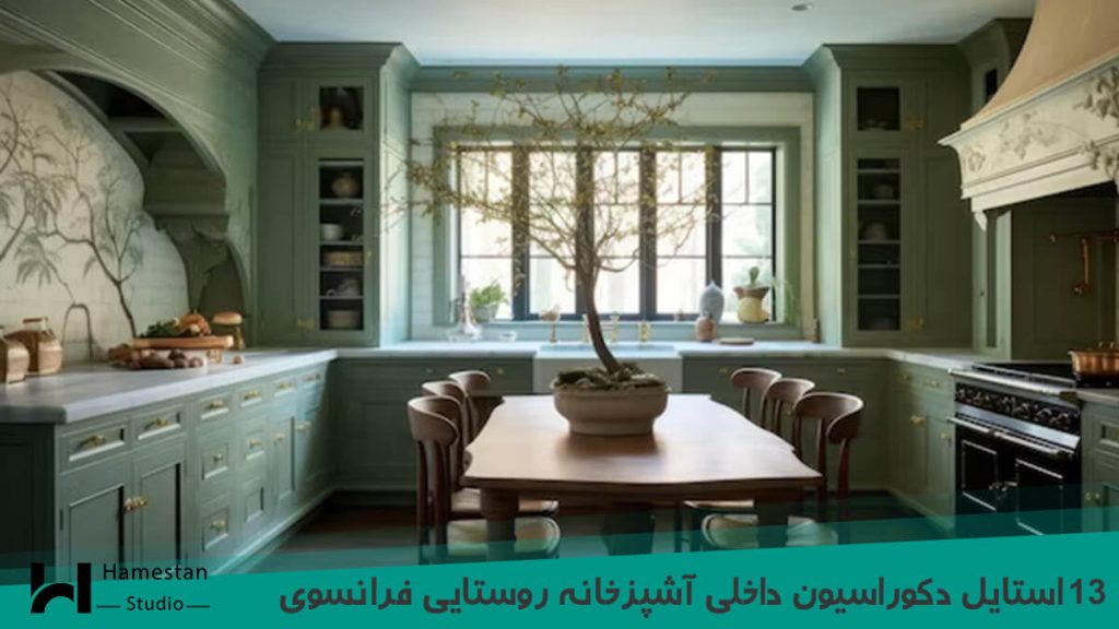 13 استایل طراحی دکوراسیون داخلی آشپزخانه روستایی فرانسوی
