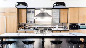 چوب و فلزات در طراحی داخلی آشپزخانه