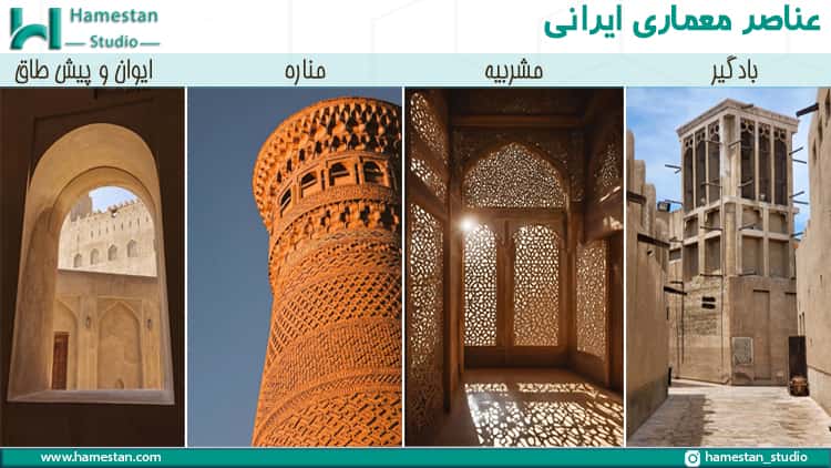 ویژگی ها و عناصر معماری ایرانی