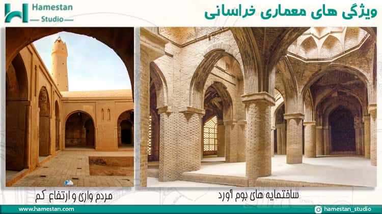 ویژگی های معماری خراسانی