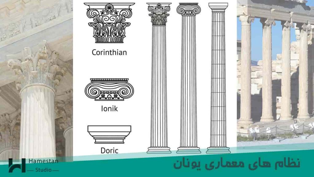 شیوه های معماری یونان